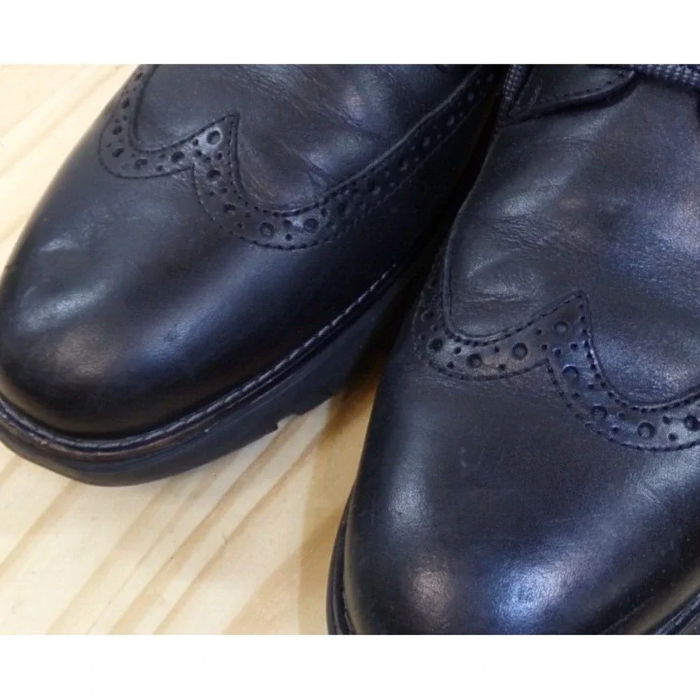 Rockport Total Motion Sport Wingtip Shoes C12661 Mens‎ Black Size 10.5 M READ